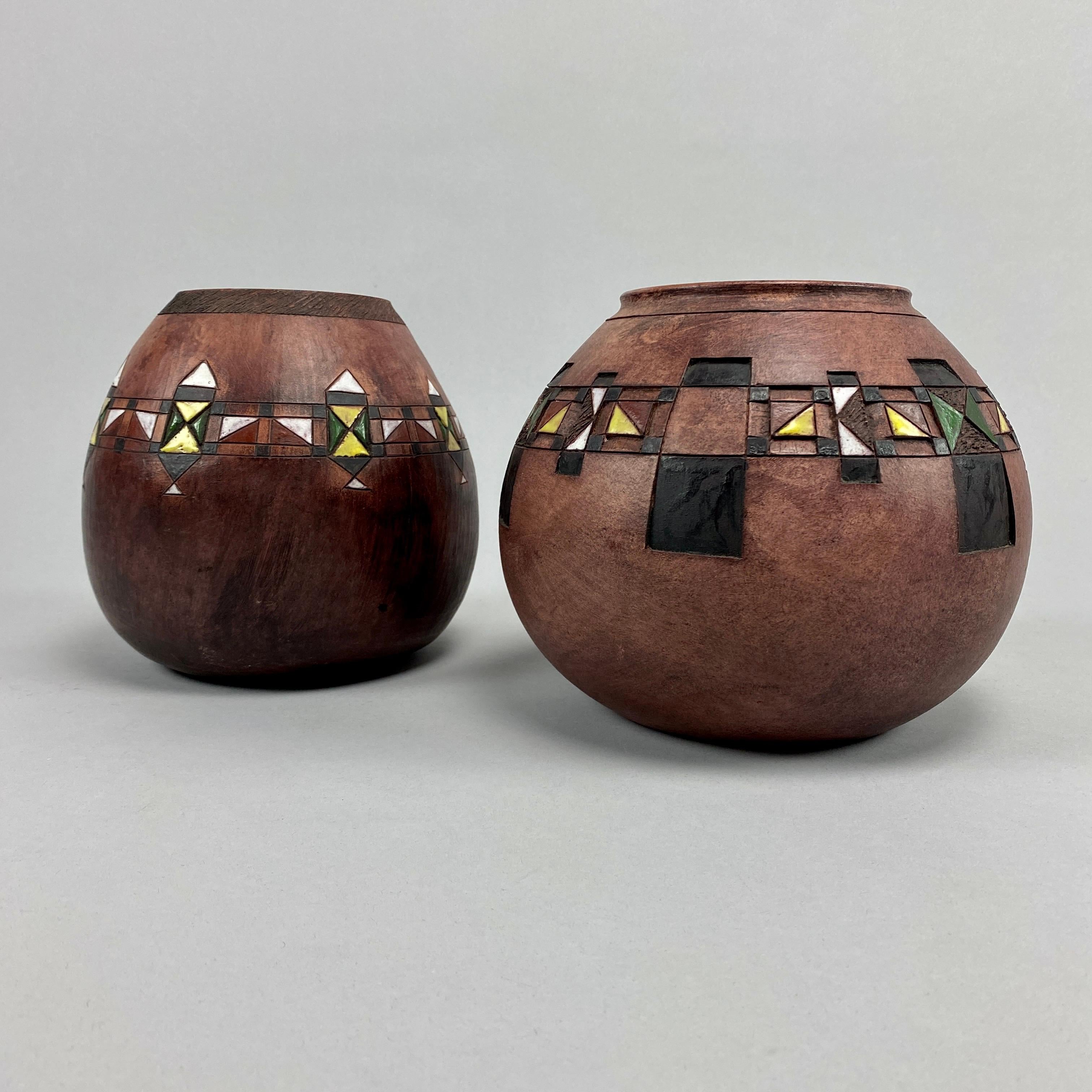 Contemporary South African Clay Pottery Bowls For Sale