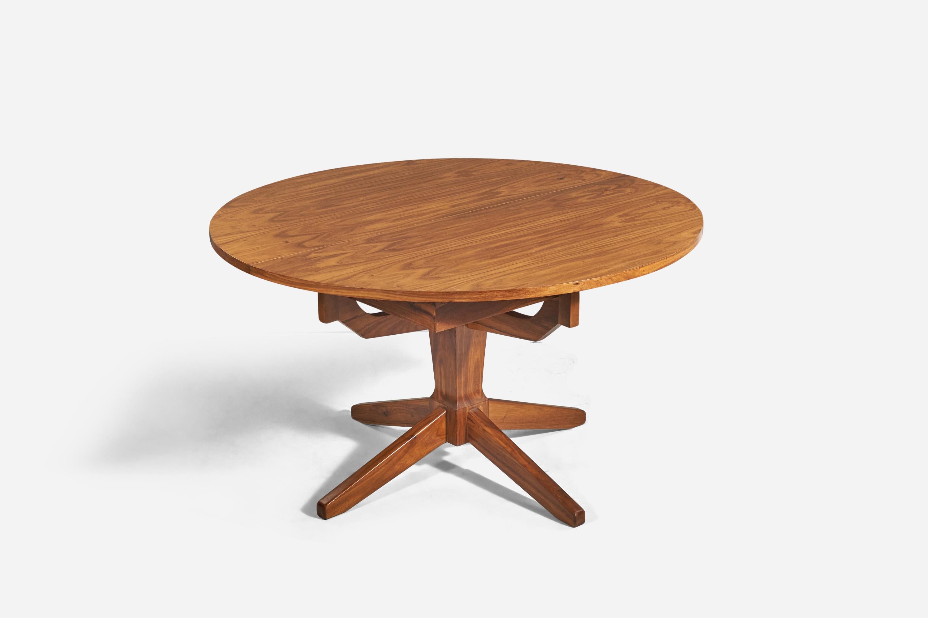 A wooden table designed and produced in South Africa, 1950s.