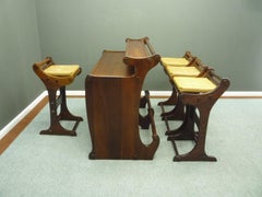 South African Home Bar & Stools 1960s
