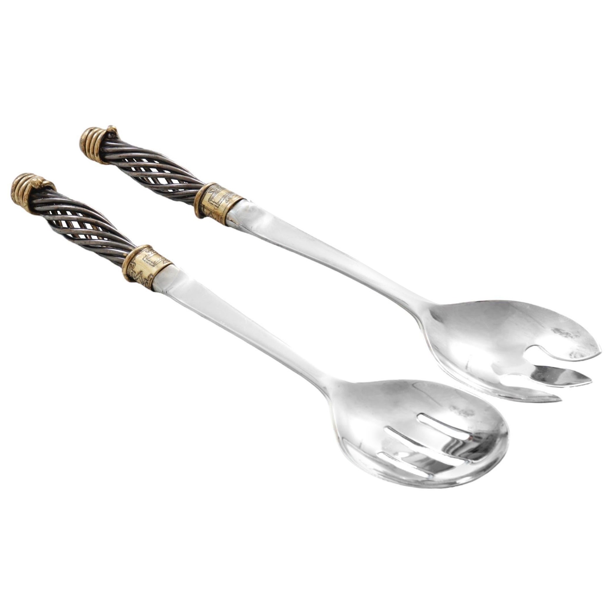 South African Stainless Steel Salad Serving Set