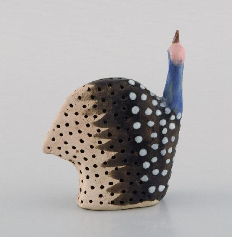 Modern South African Studio Ceramist, Three Unique Birds in Hand-Painted Ceramics
