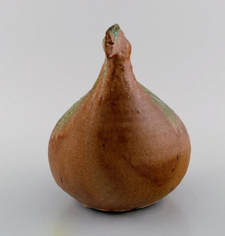 Modern South African Studio Ceramist, Unique Bird in Glazed Ceramics, Late 20th Century
