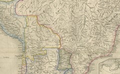 South America Map with Insets – Nieuwe Hand-Atlas, Noothoven van Goor, 1876