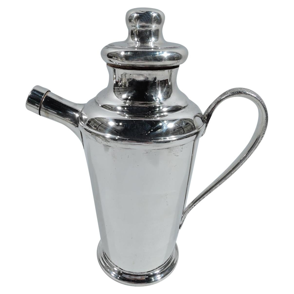 South American Mid-Century Modern Sterling Silver Cocktail Shaker