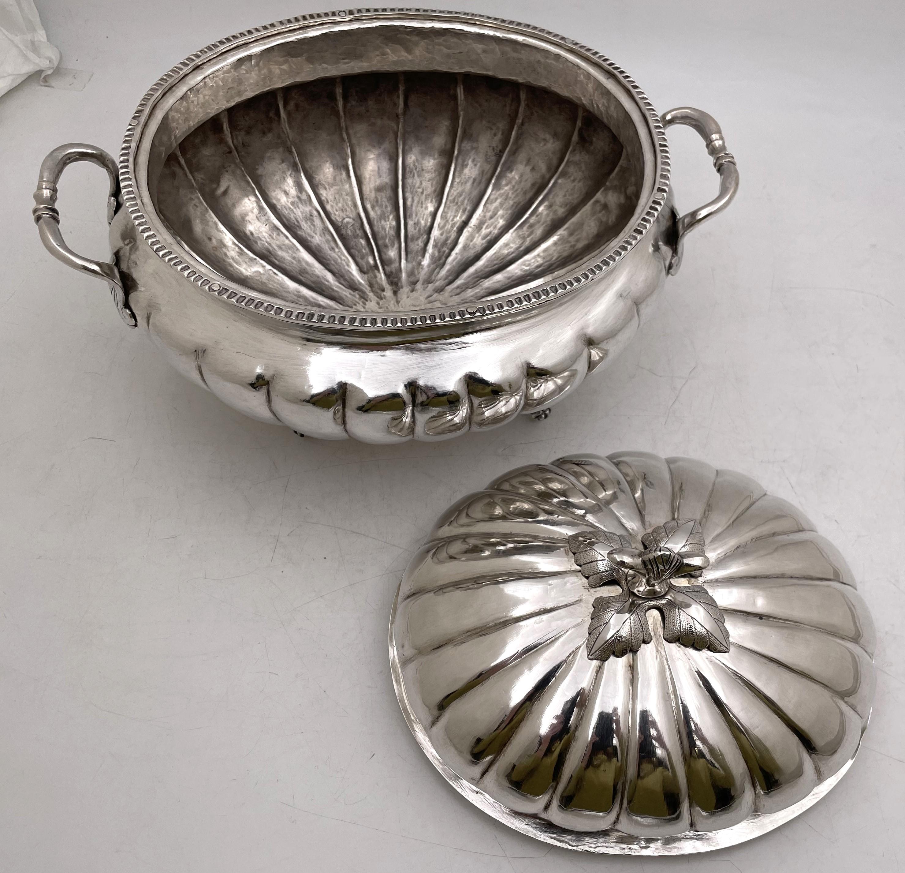 South American Silver Tureen/ Covered Bowl In Good Condition For Sale In New York, NY