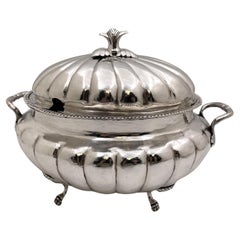 Vintage South American Silver Tureen/ Covered Bowl