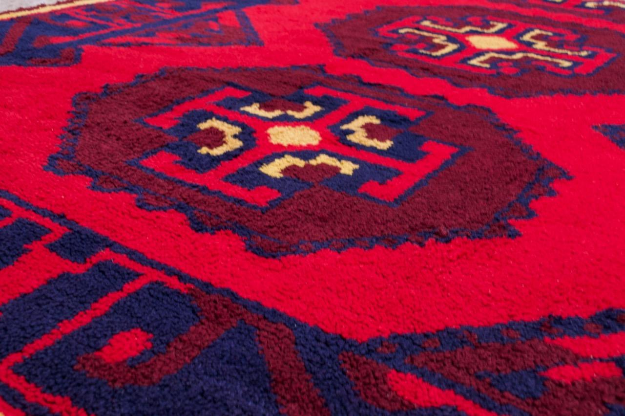 Tribal South Asian Baluch-Style Wool Rug For Sale