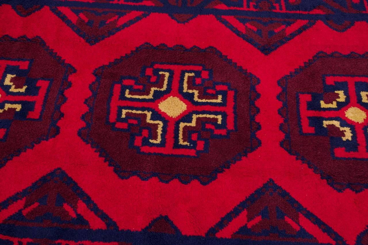 Machine-Made South Asian Baluch-Style Wool Rug For Sale