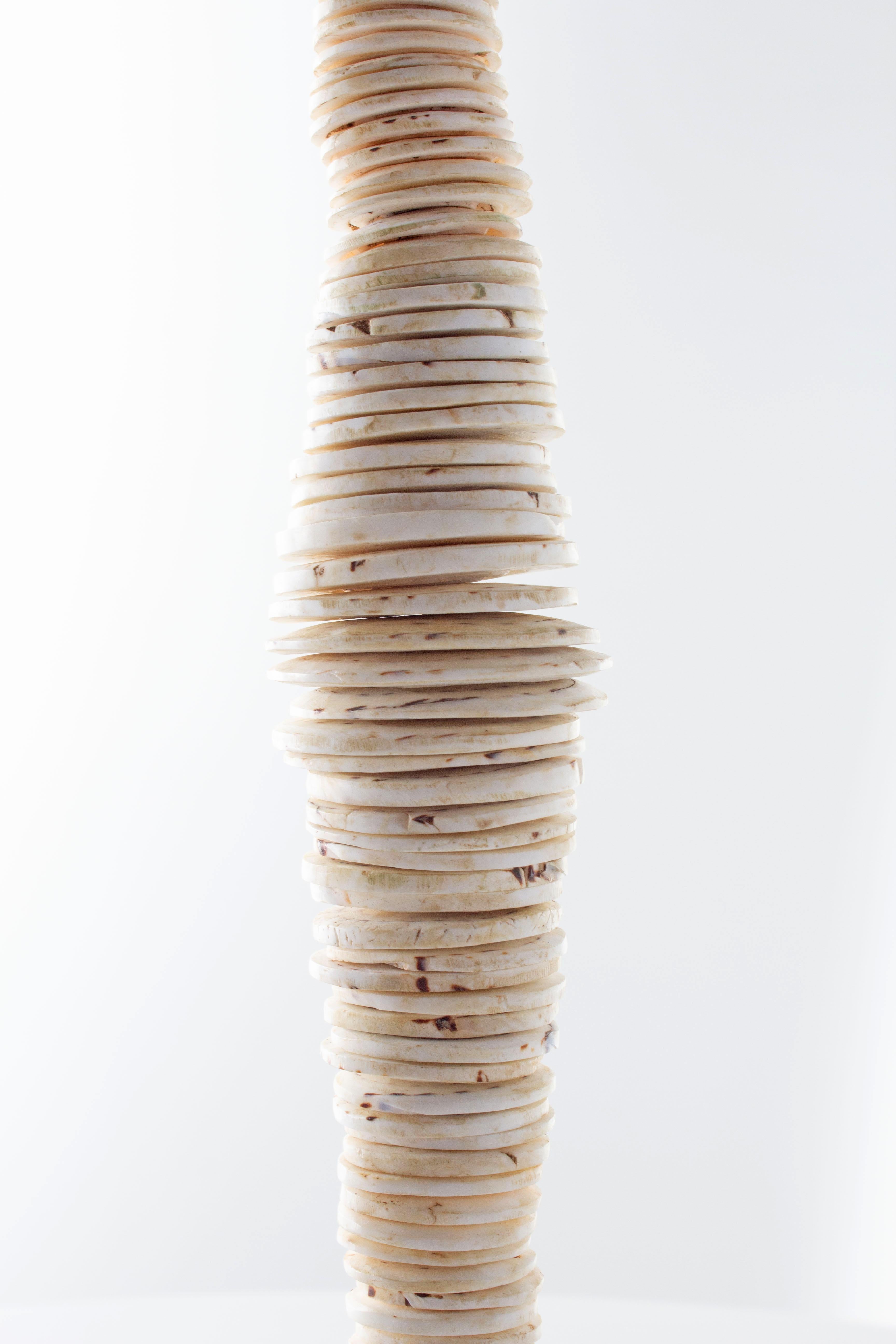 South Asian decorated shell stack.