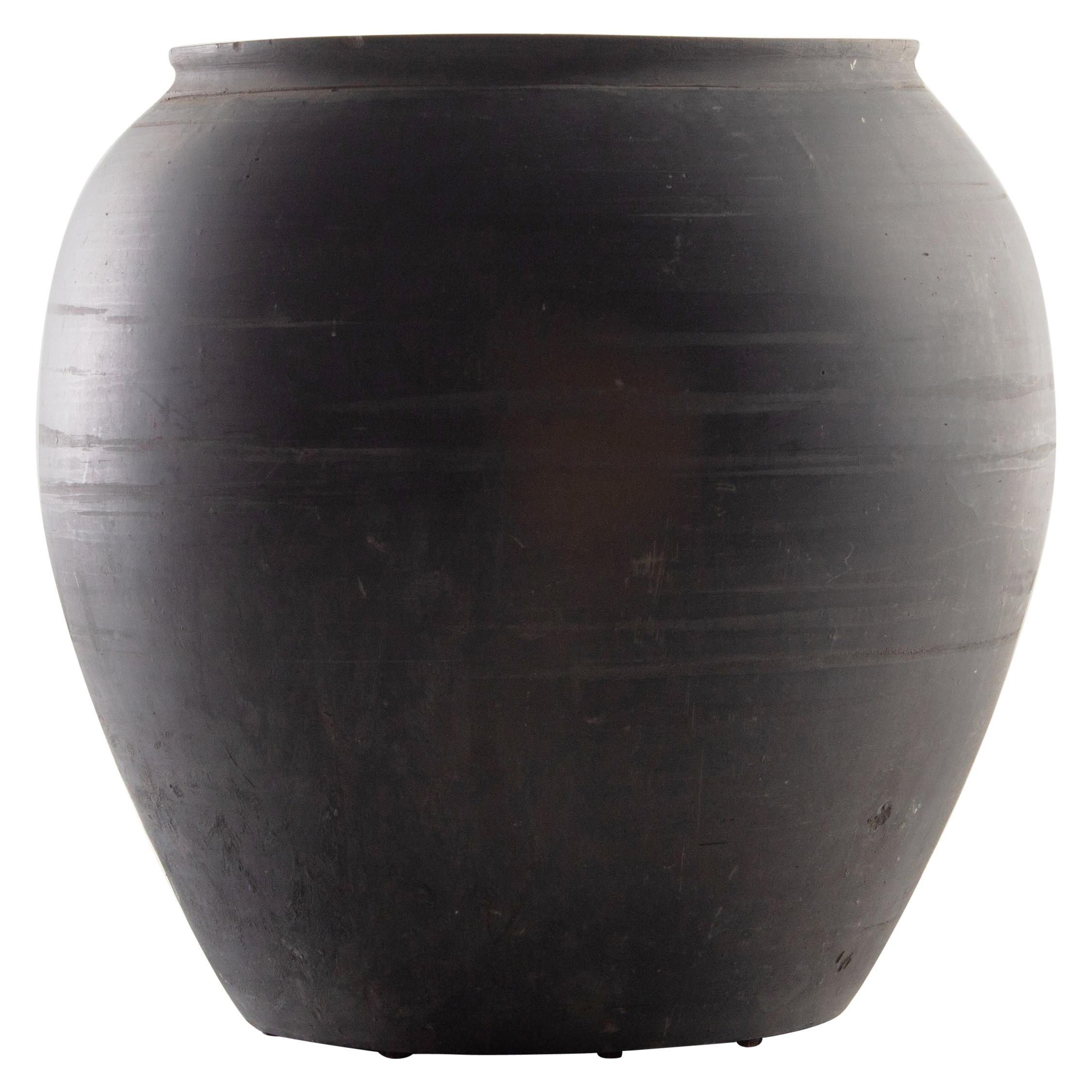 South Asian Vintage Terracotta Storage Jar