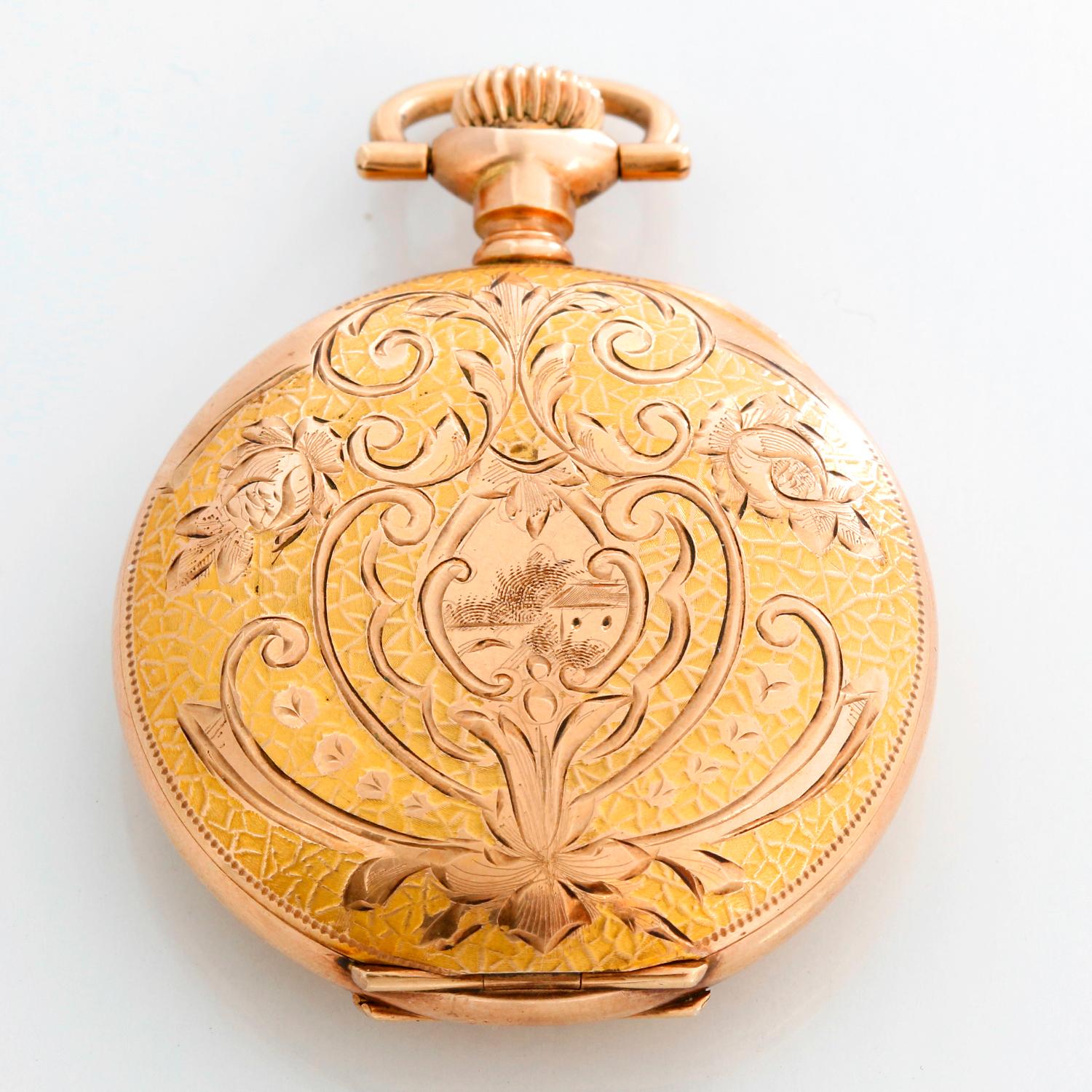 solid gold pocket watch case markings