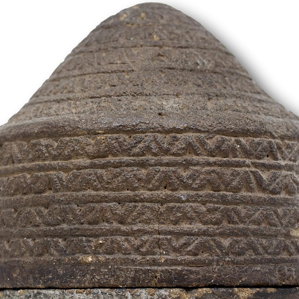 South East Asian Grey Stone Head For Sale 5