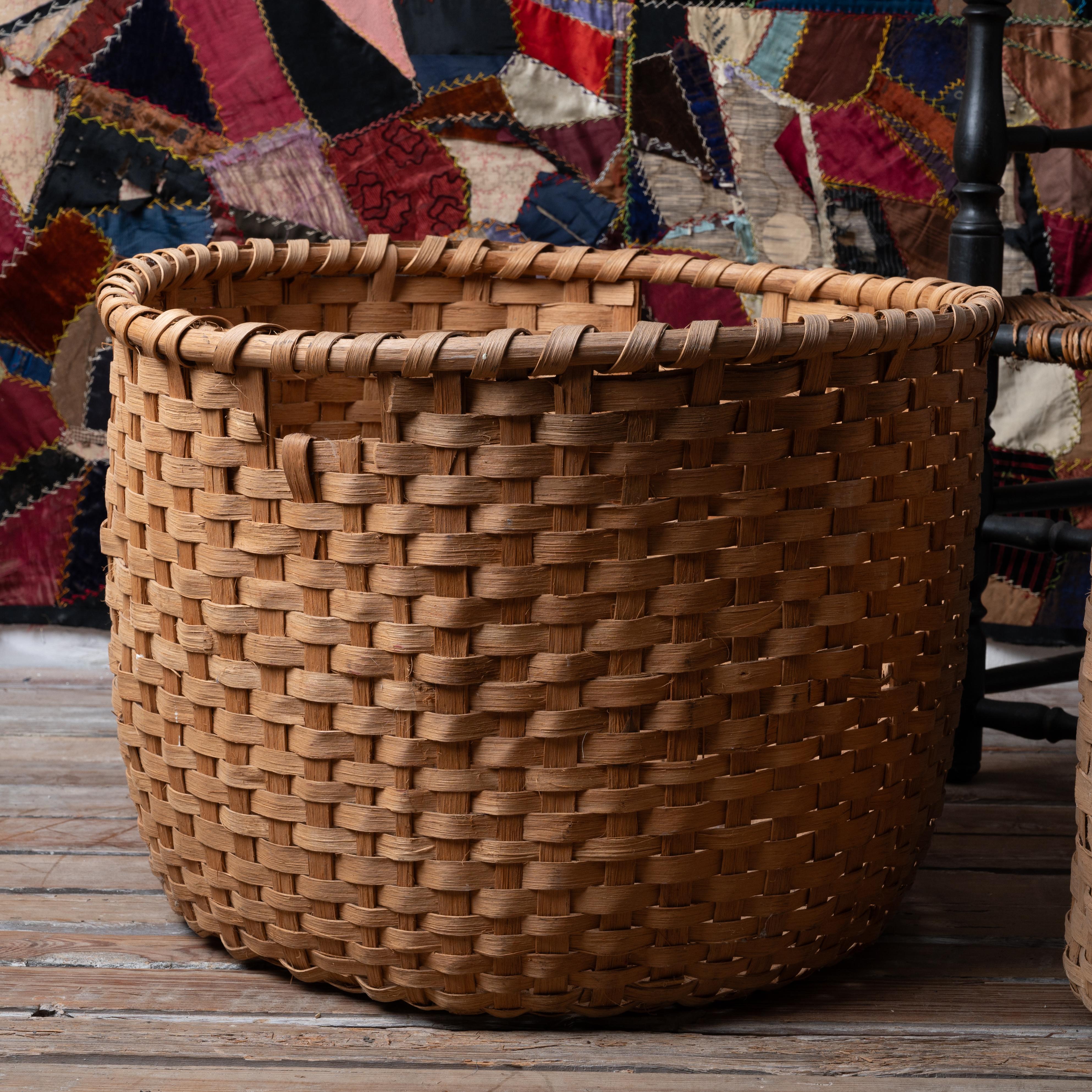 American South Georgia Cotton Picking Baskets - A Pair For Sale