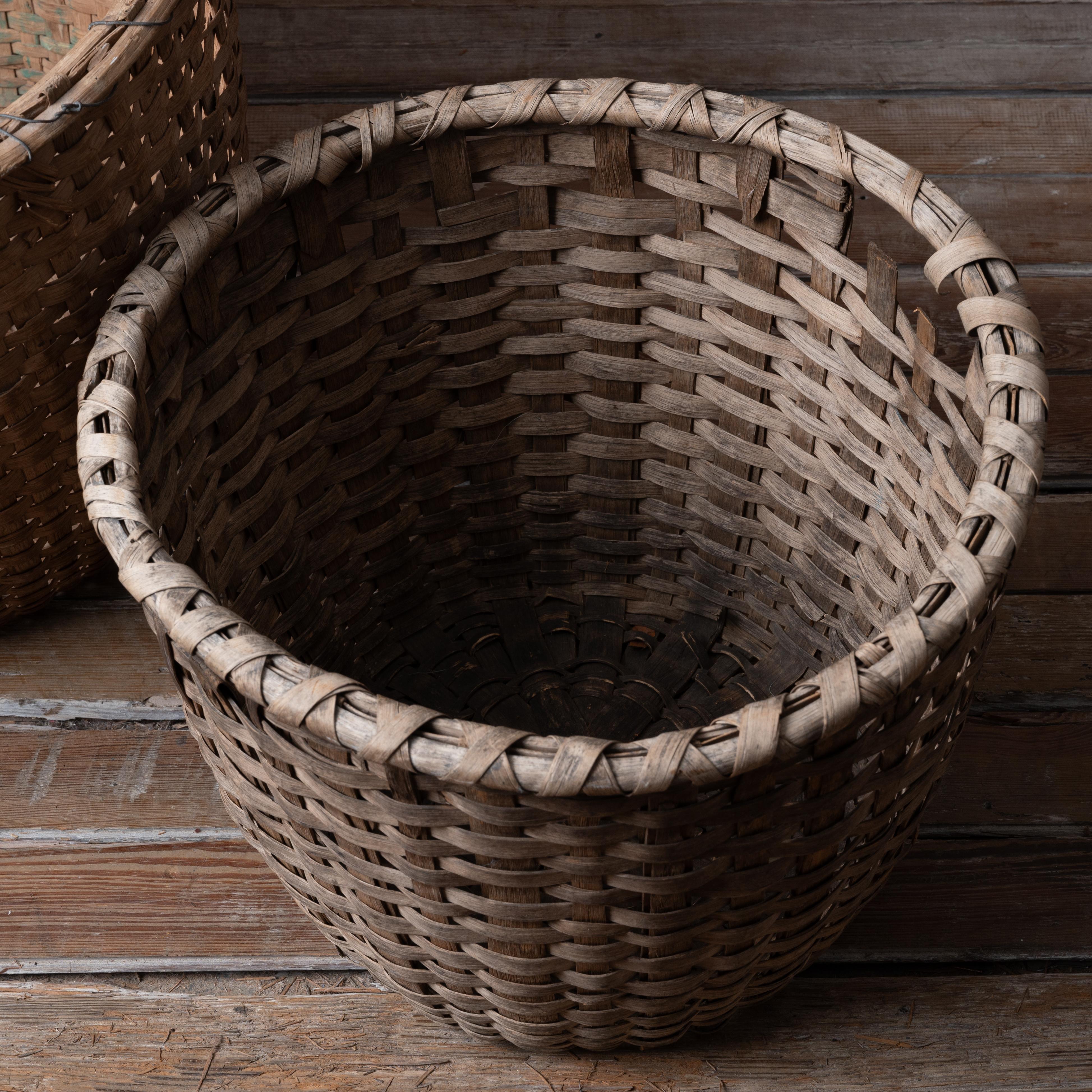 Oak South Georgia Cotton Picking Baskets - A Pair