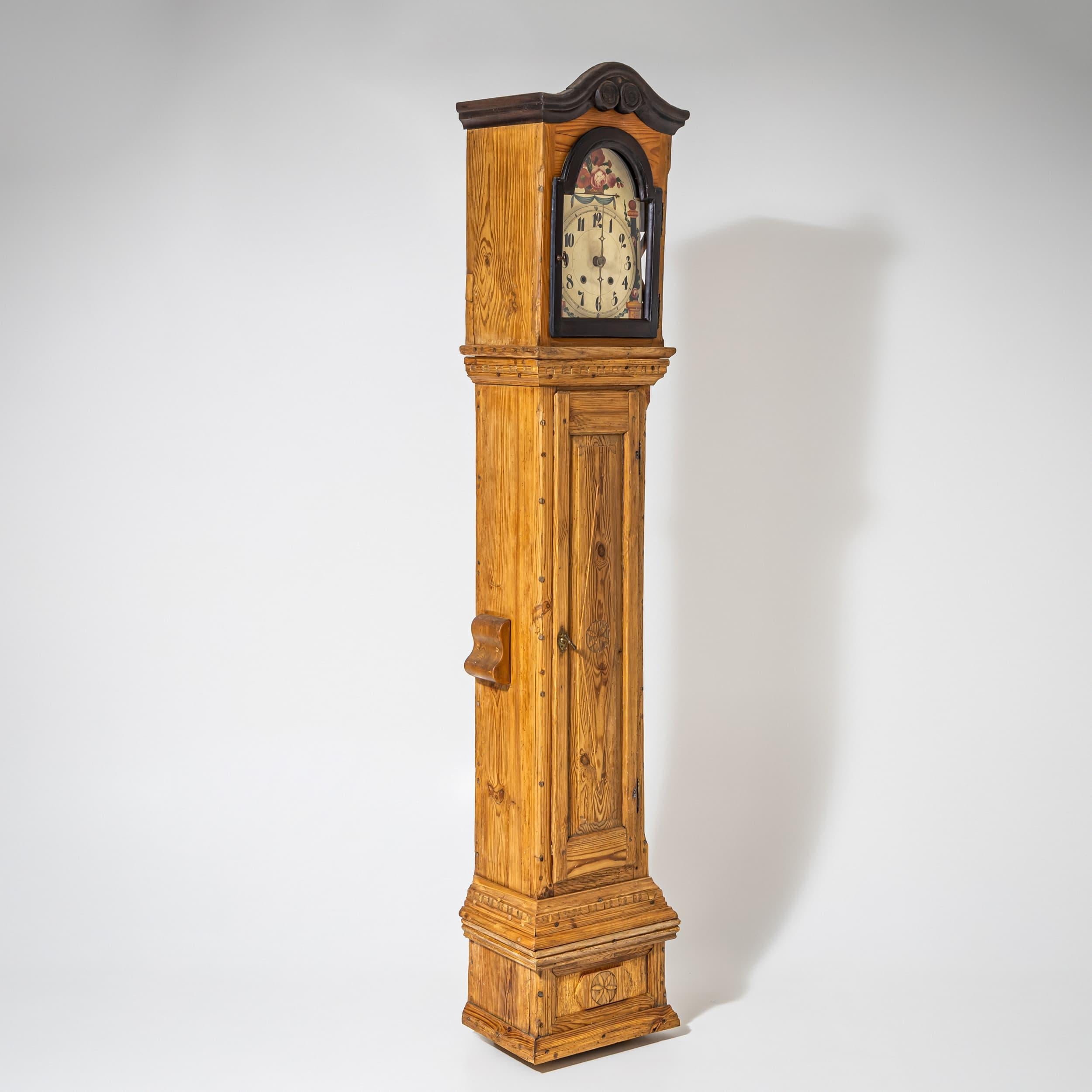Mid-19th Century South German Longcase Clock, circa 1850 For Sale
