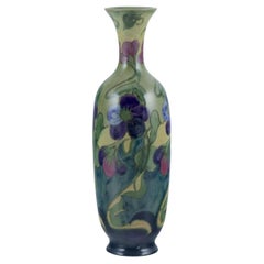 South Holland, Gouda.  Antique and unique Art Nouveau vase in glazed ceramic.