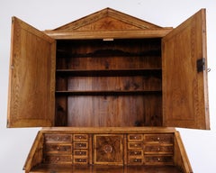 South Jutland Louis XVI Oak Bureau Cabinet from the 19th Century