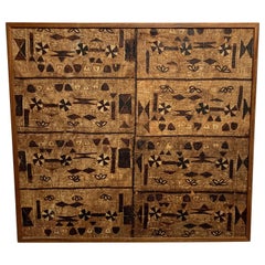 South Pacific Bark Cloth on Board