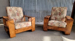 South Pacific Exotic Monkeypod Lounge Chairs
