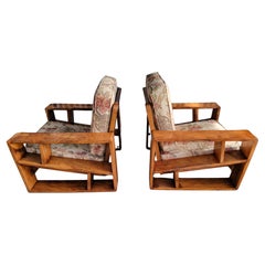 South Pacific Exotic Monkeypod Lounge Chairs