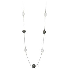 South Sea and Black Tahitian Pearl Necklace