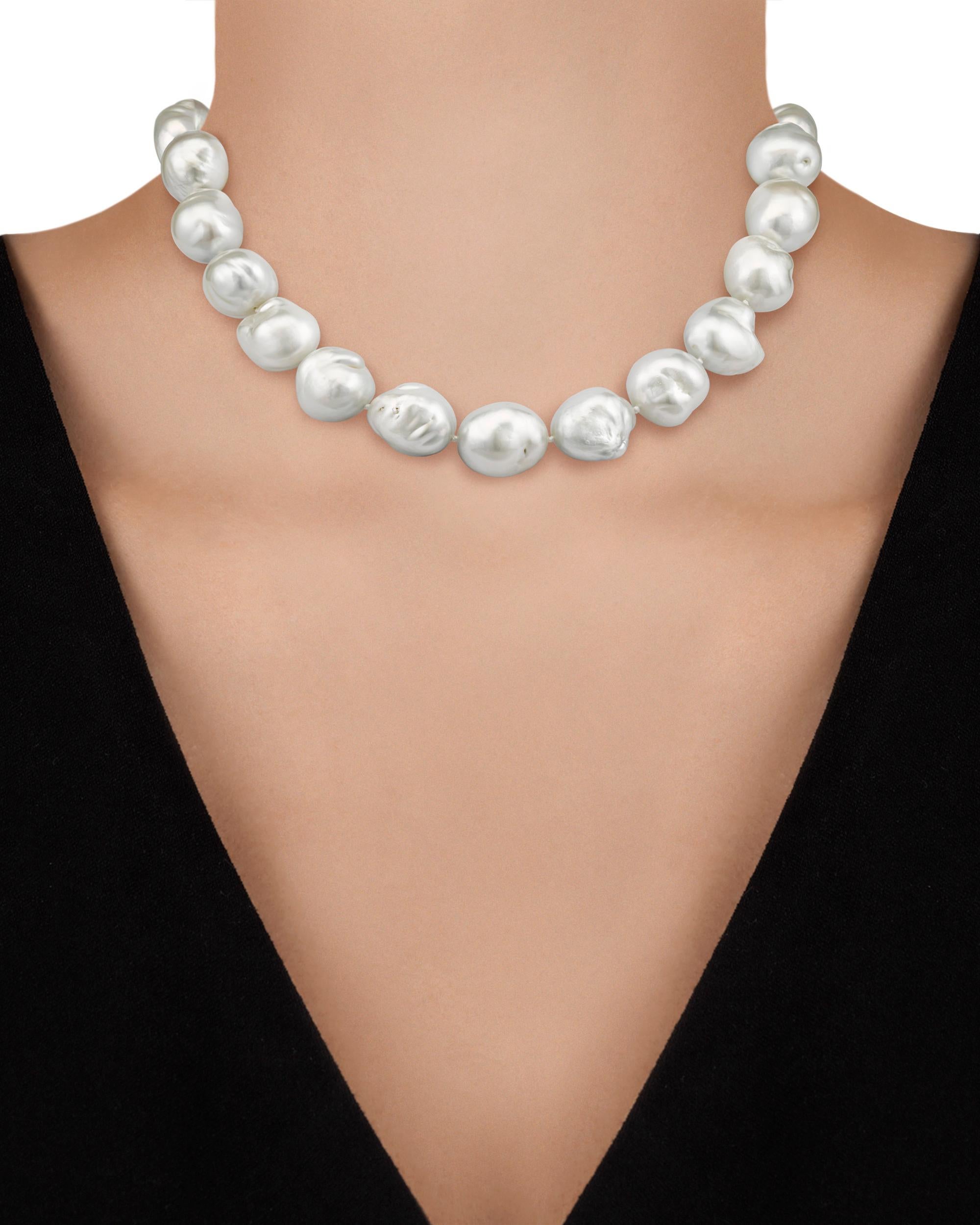 baroque south sea pearl necklace