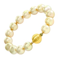 South Sea Champagne Cultured Pearl Bracelet
