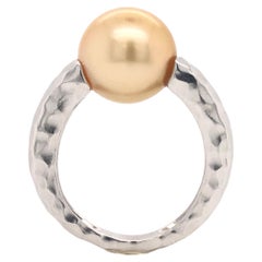 South Sea Cultured Pearl Ring White Gold 18 Karat 