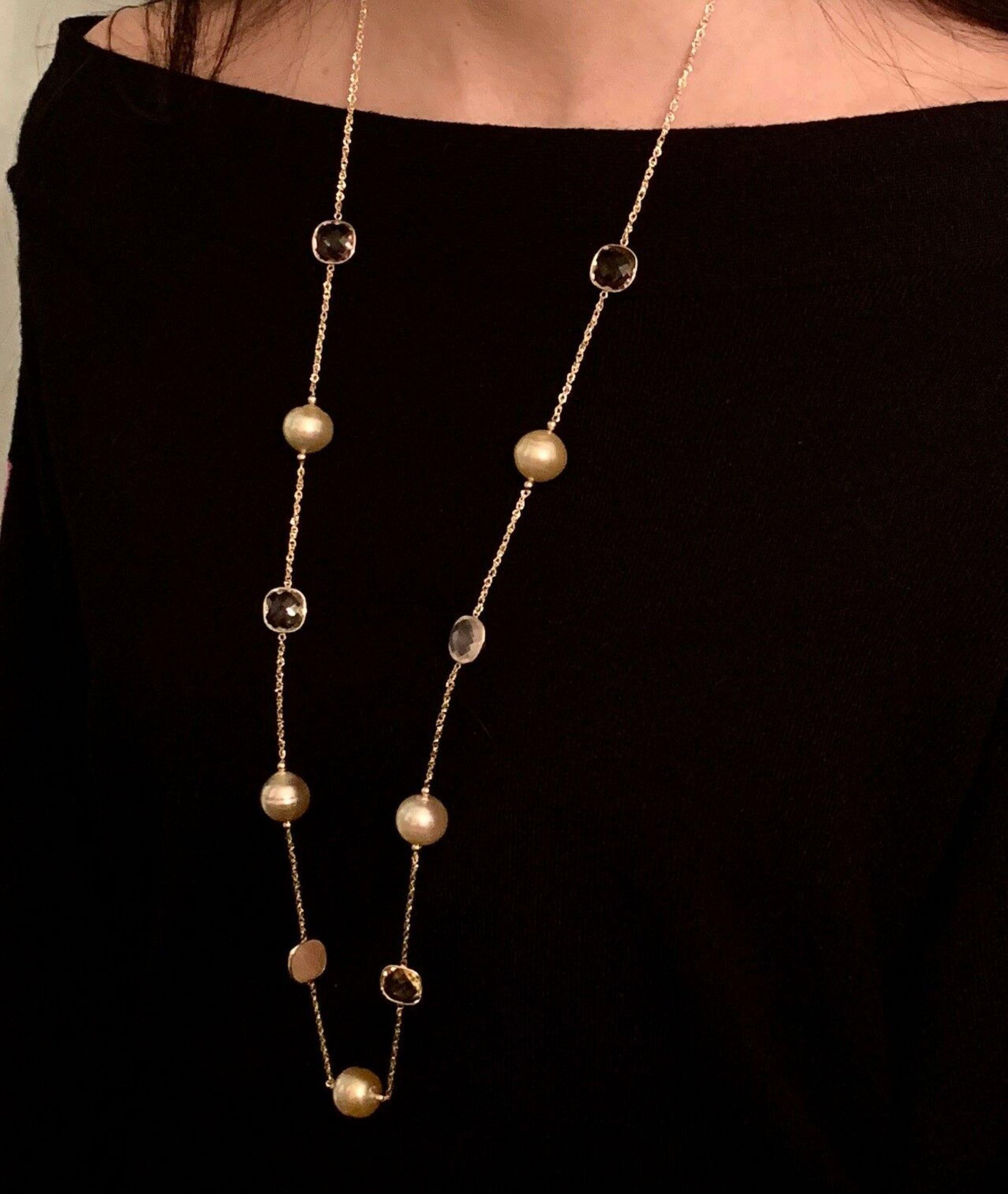 Fine Quality South Sea Pearl Quartz Necklace 14k Gold 14.6 mm Certified $2,970 820708

This is a Unique Custom Made Glamorous Piece of Jewelry!

Nothing says, “I Love you” more than Diamonds and Pearls!

This South Sea pearl necklace has been