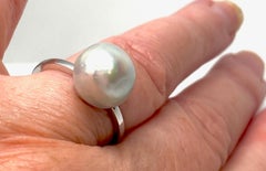 South Sea Grey Pearl Ring