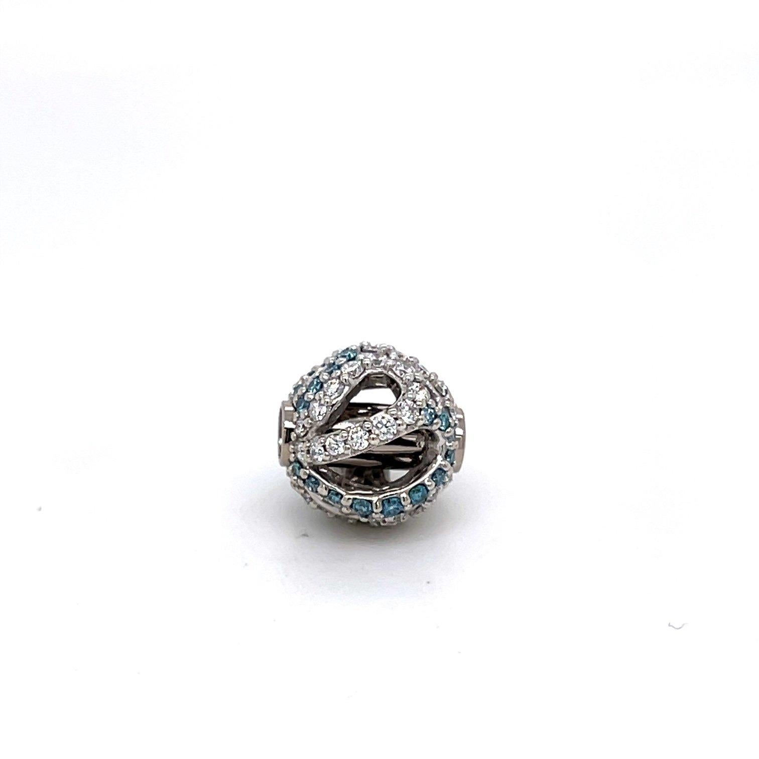 South Sea Multi Black Pearl Necklace with an Blue and White Diamond Clasp In New Condition In Greenville, SC