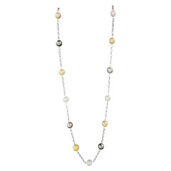 South Sea Multi-Color Tincup Chain Necklace