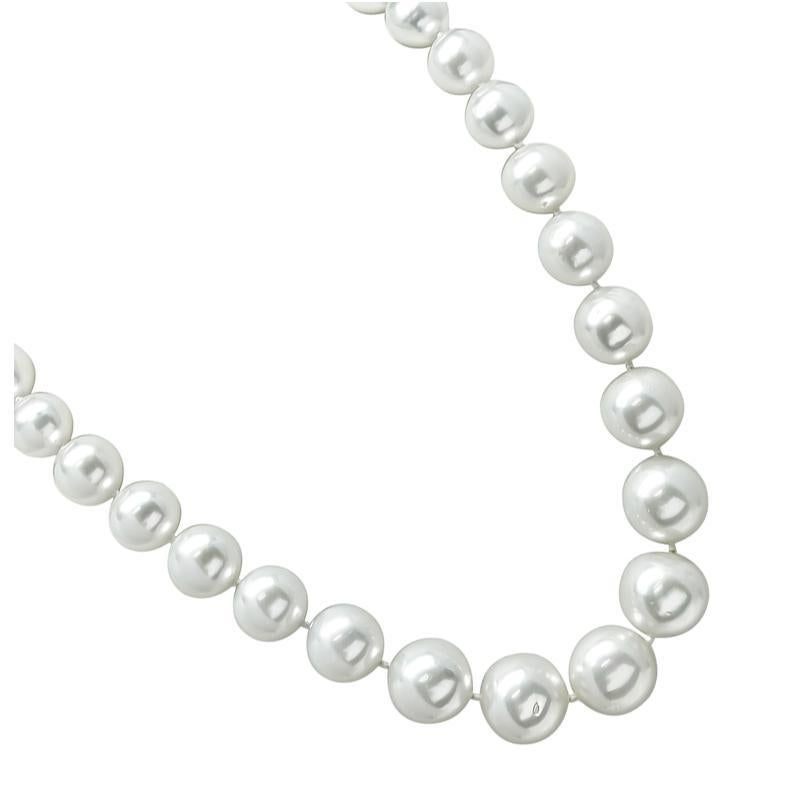 Taille ronde South Sea Pearl 14k Gold Necklace en vente
