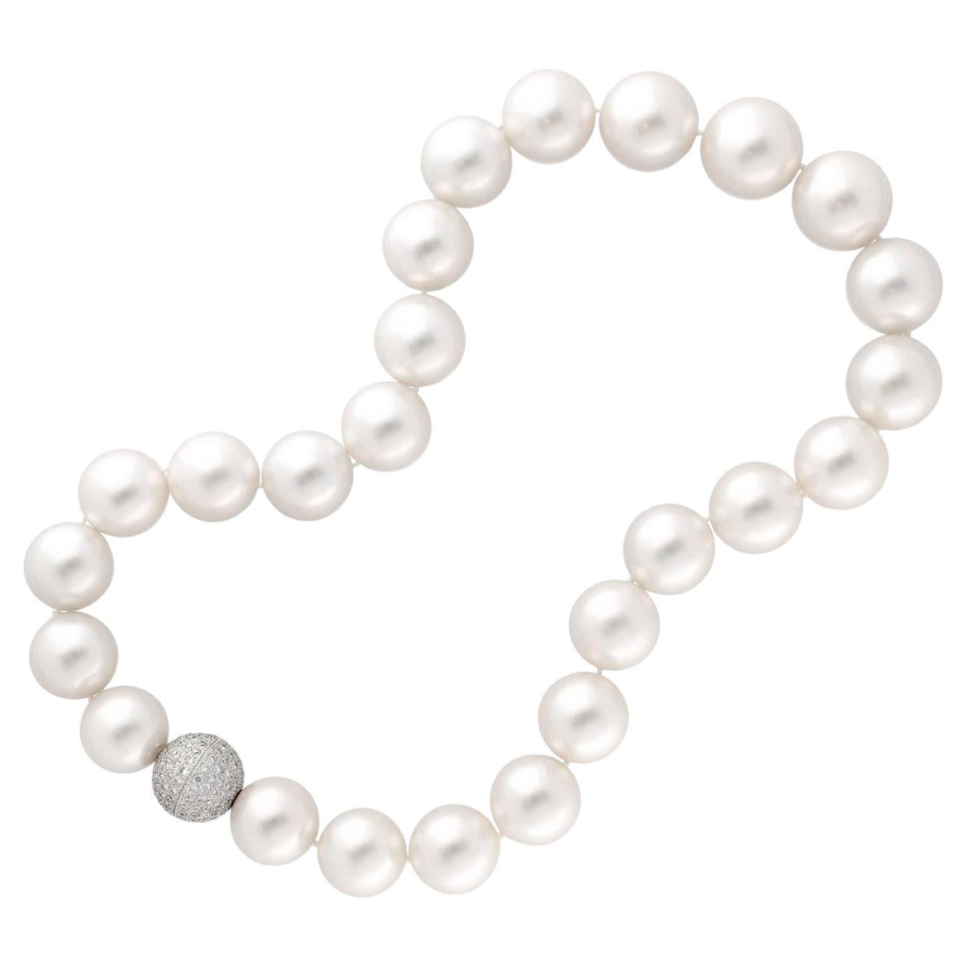 South Sea Pearl and Diamond Necklace