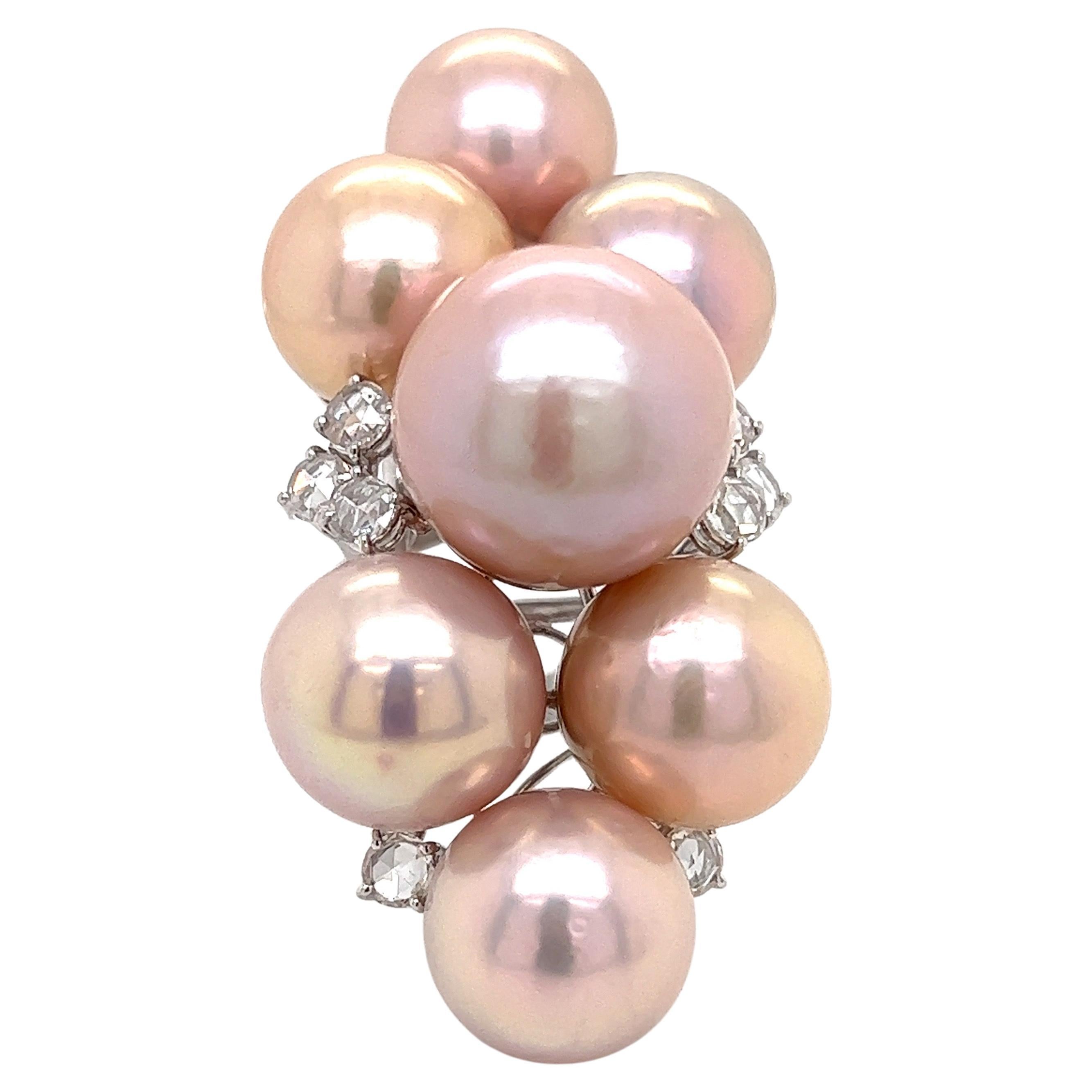 South Sea Pearl and Diamond Statement Ring