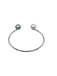 South Sea Pearl and Tahitian Pearl White Gold Cuff