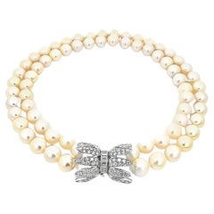 South Sea Pearl Choker Necklace, 18K White Gold