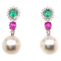 South Sea Pearl Dangling Earrings