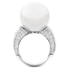 South Sea Pearl Diamond Cocktail Ring