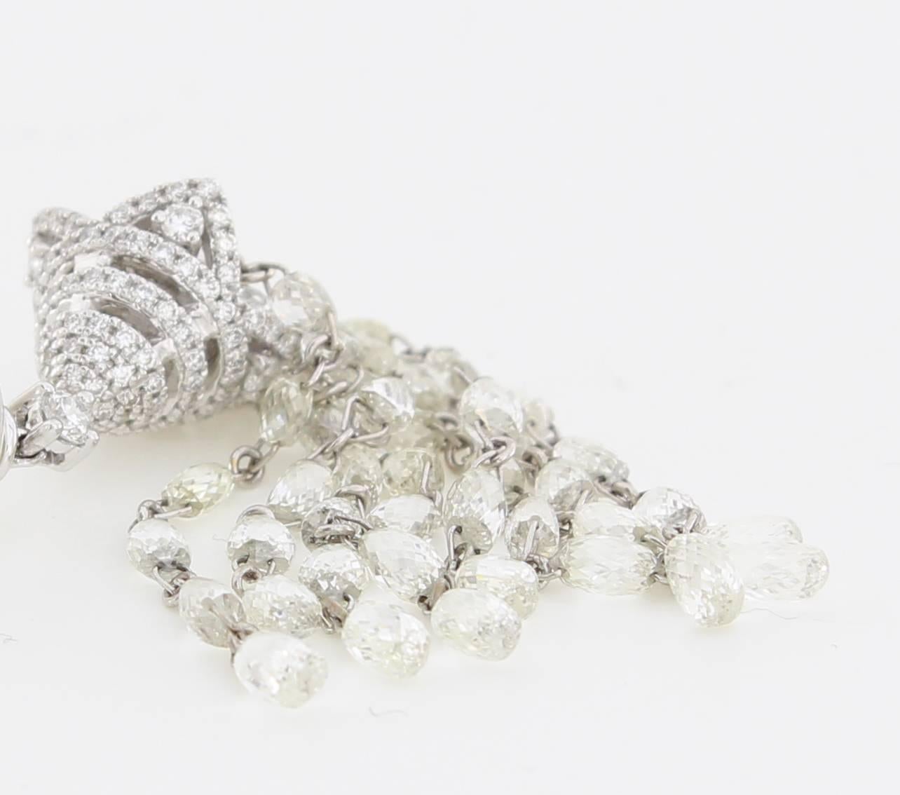 Autore South Sea Pearl Diamond Dangle Earrings For Sale 2