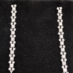 South Sea Pearl Diamond Drop Earrings 1.08 Carat 18 White Gold