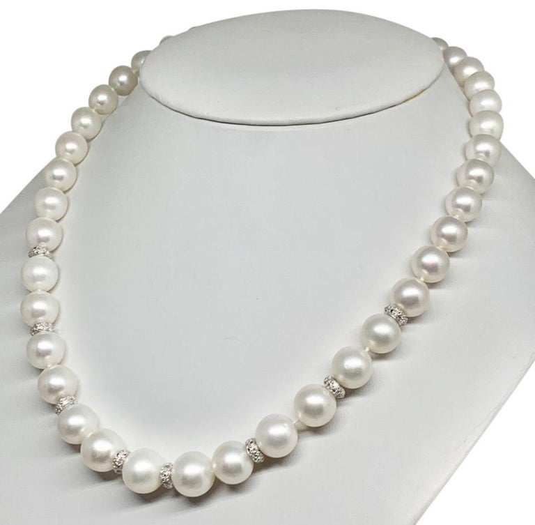 Collier Perles Diamant Noir 3mm - 50.8 Cm - Argent 925 Certifié - Qualité AAA