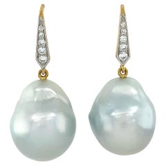 South Sea Pearl Drop Earrings