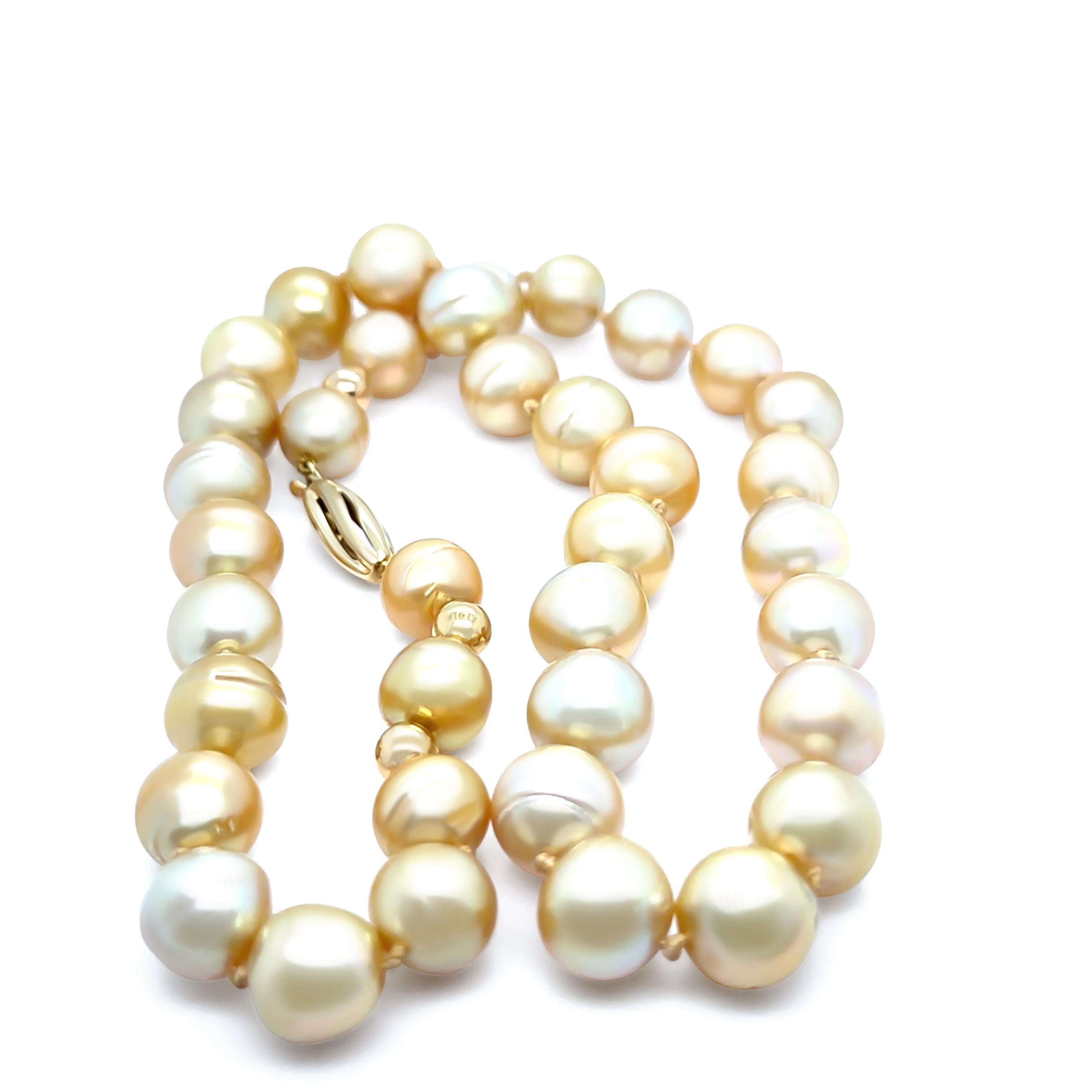Collana di perle dorate dei mari del sud 75,8 g In condizioni ottime in vendita a SYDNEY, NSW