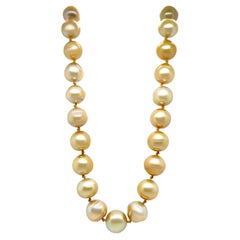 South Sea Pearl Golden Pearl Necklace 75.8g