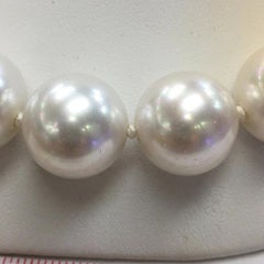 South Sea Pearl Graduated Necklace with 14k Gold Clasp