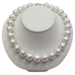 South Sea Pearl Graduated Necklace with 14k Gold Clasp