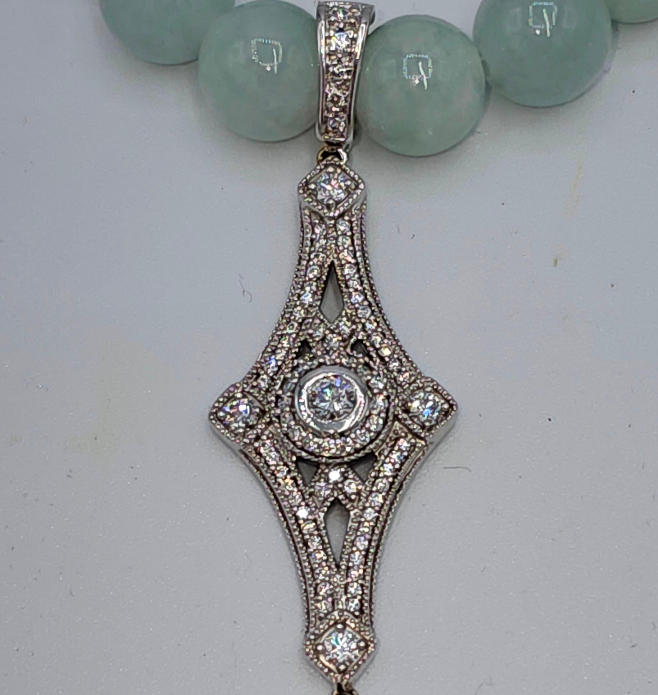 Taille ronde NOUVEAU Cœurs et flèches en perles des mers du Sud « Art déco »  ENHANCER en platine en vente
