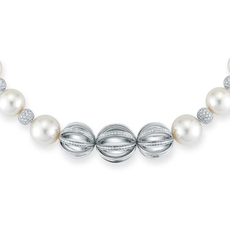 light blue pearl necklace