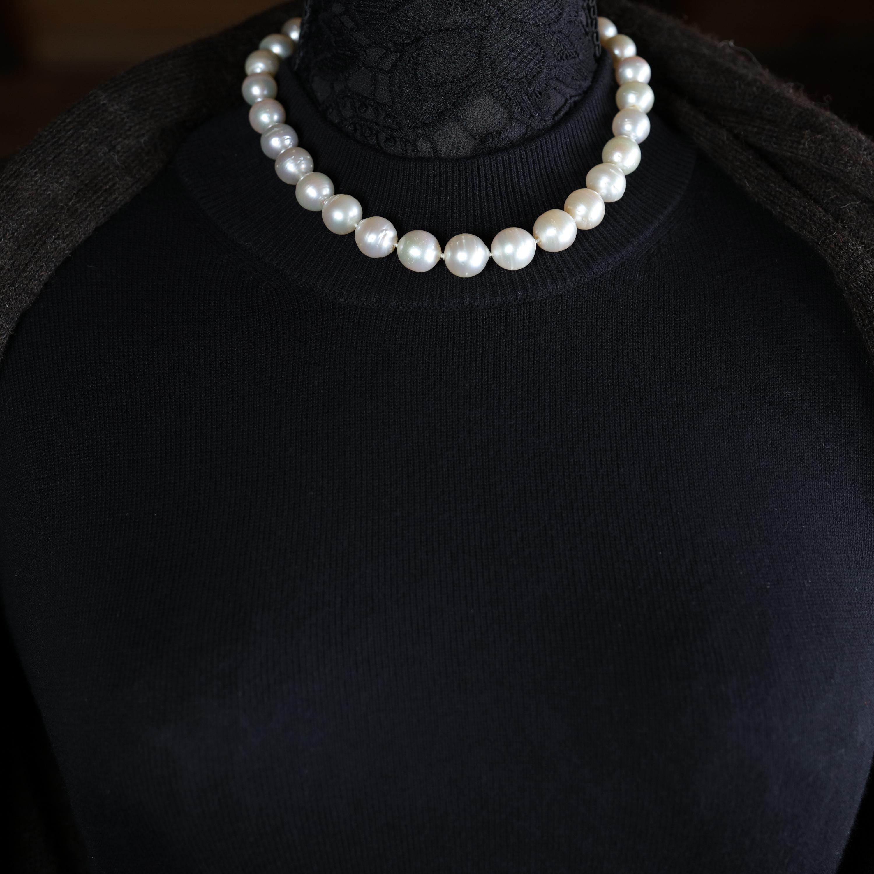 South Sea Pearl Necklace Princess Length Large Pearls 5